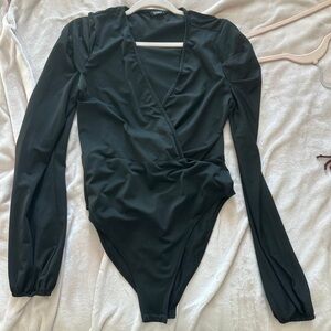 Black womens bodysuit